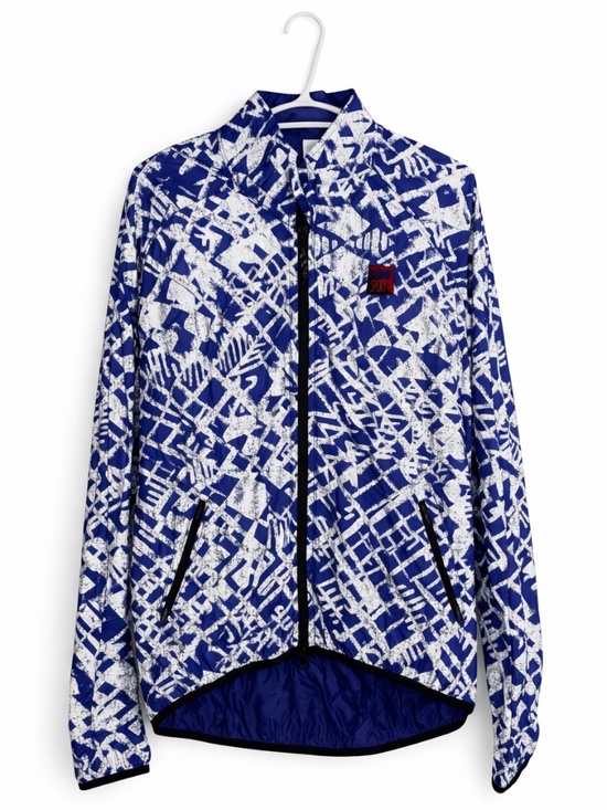 In Sport Jackets & Blazers - Vintage InSport High-Visibility Blue Reflective Running Jacket – Size Medium EUC